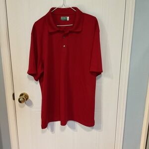 Ben Hogan Polo Shirt Mens XL Red Excellent Performance Short Sleeve Golf